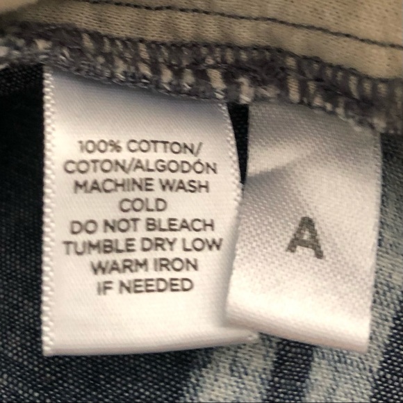 Loft Blue & White Cotton Shorts - Picture 7 of 8